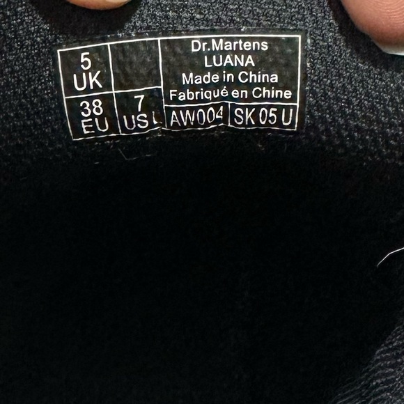 Dr Martens Cherry Red Leather Lace Up Boots Luana Airwair Doc - Picture 7 of 7